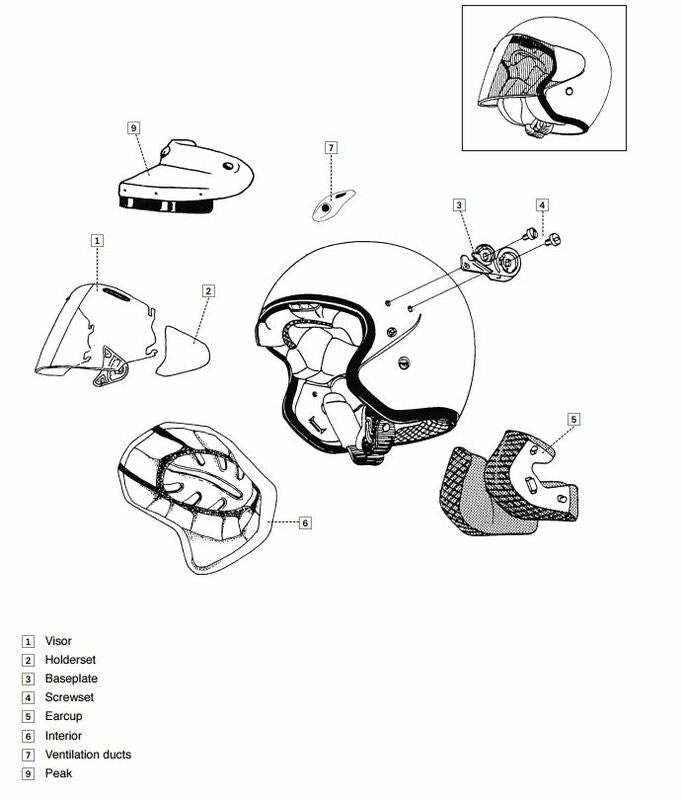 Platine écran Arai Sz F Blast Casque Jet
