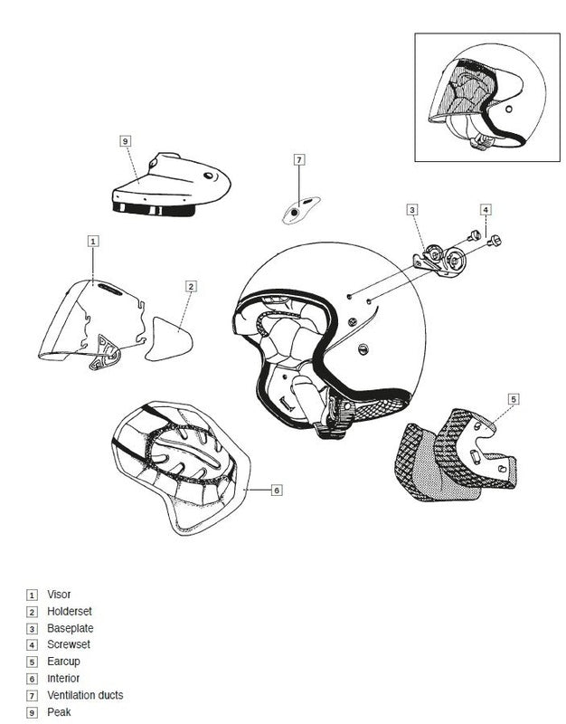 Coussin Joue Sz Light Arai Casque Jet Clair 25mm