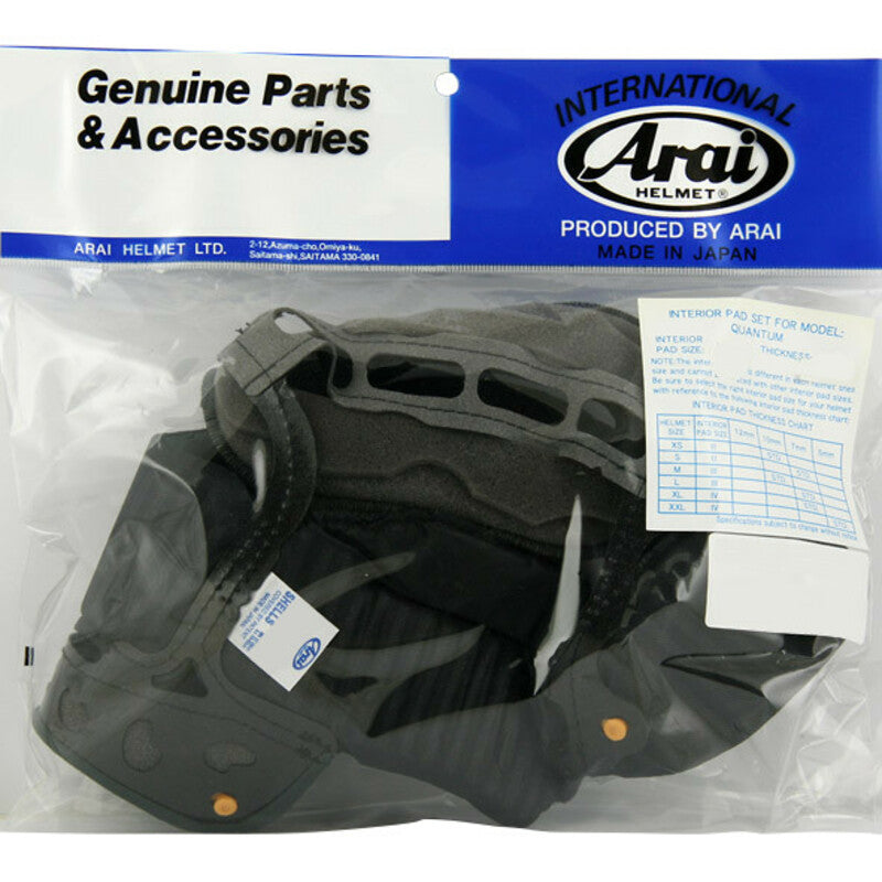 Coiffe Intérieure Arai Dry Cool Taille Xl/Xxl 5mm (épaisseur Standard Xxl) Pour Casque Quantum