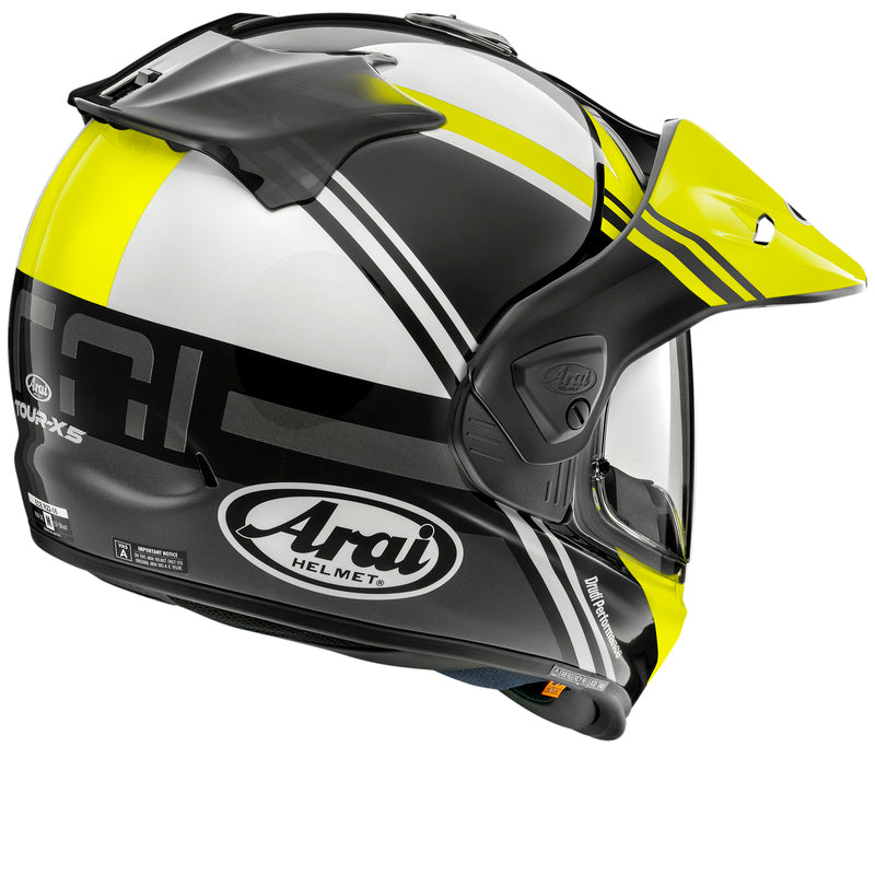 Casque ARAI TOUR-X5 Cosmic, Jaune Fluo