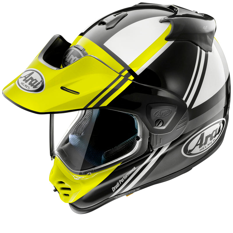Casque ARAI TOUR-X5 Cosmic, Jaune Fluo