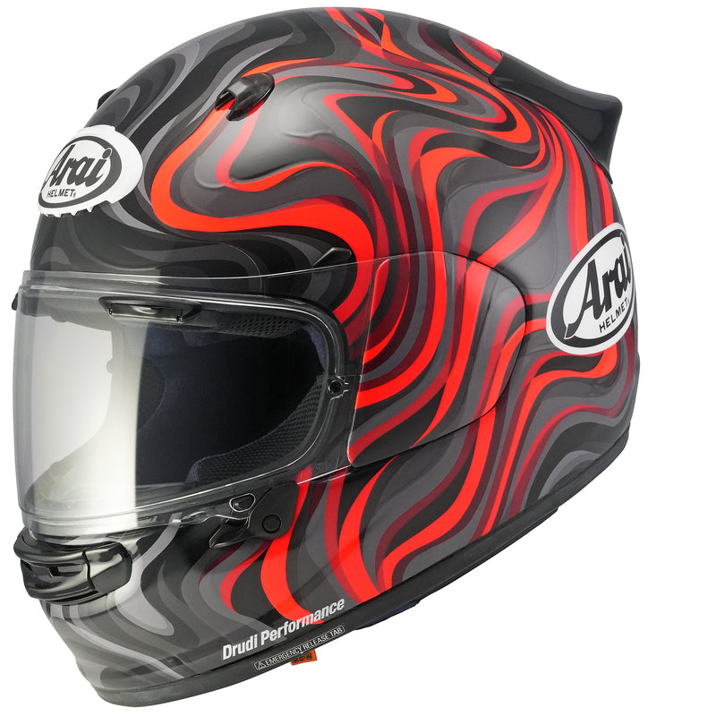 Casque Arai Quantic Swirl Rouge