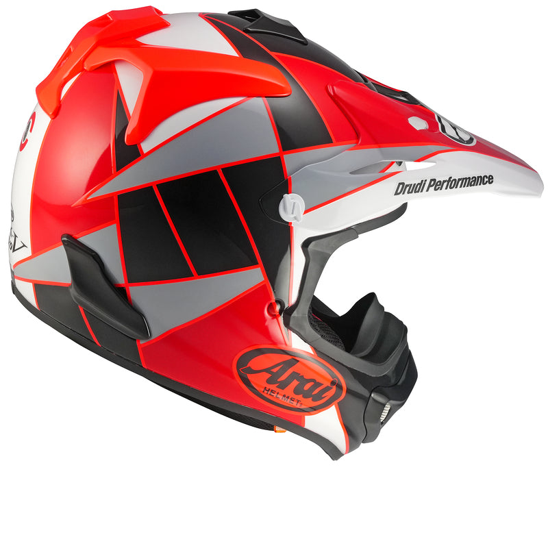 Casque ARAI MX-V EVO, Peak Rouge