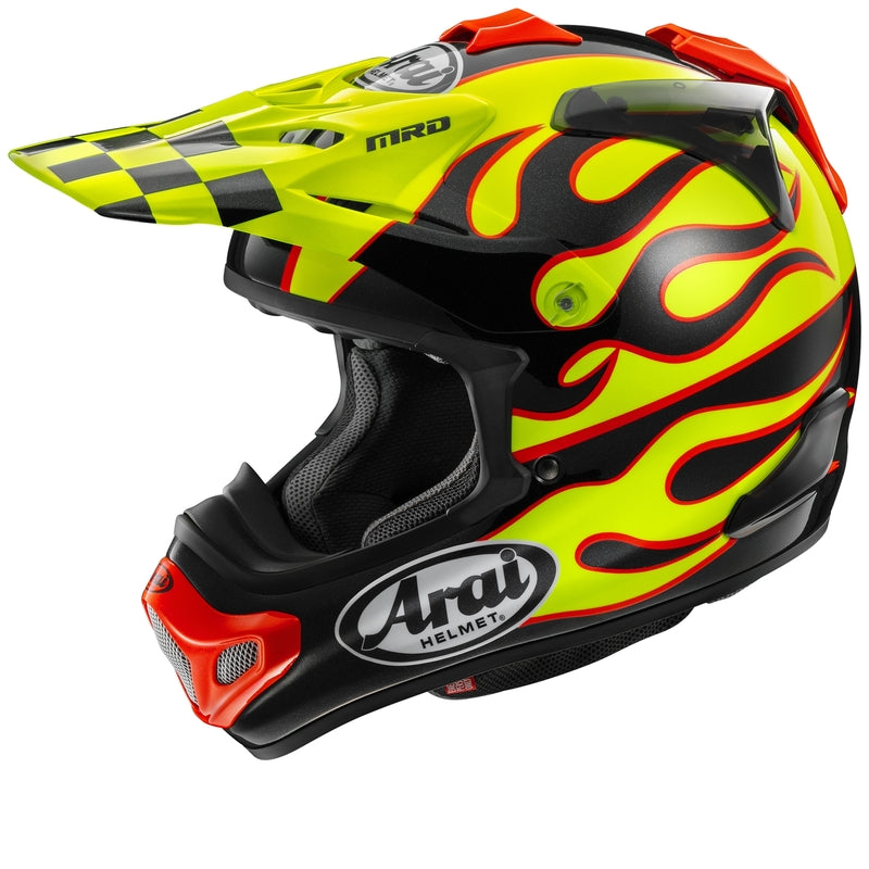 Casque ARAI MX-V EVO - Flame Yellow
