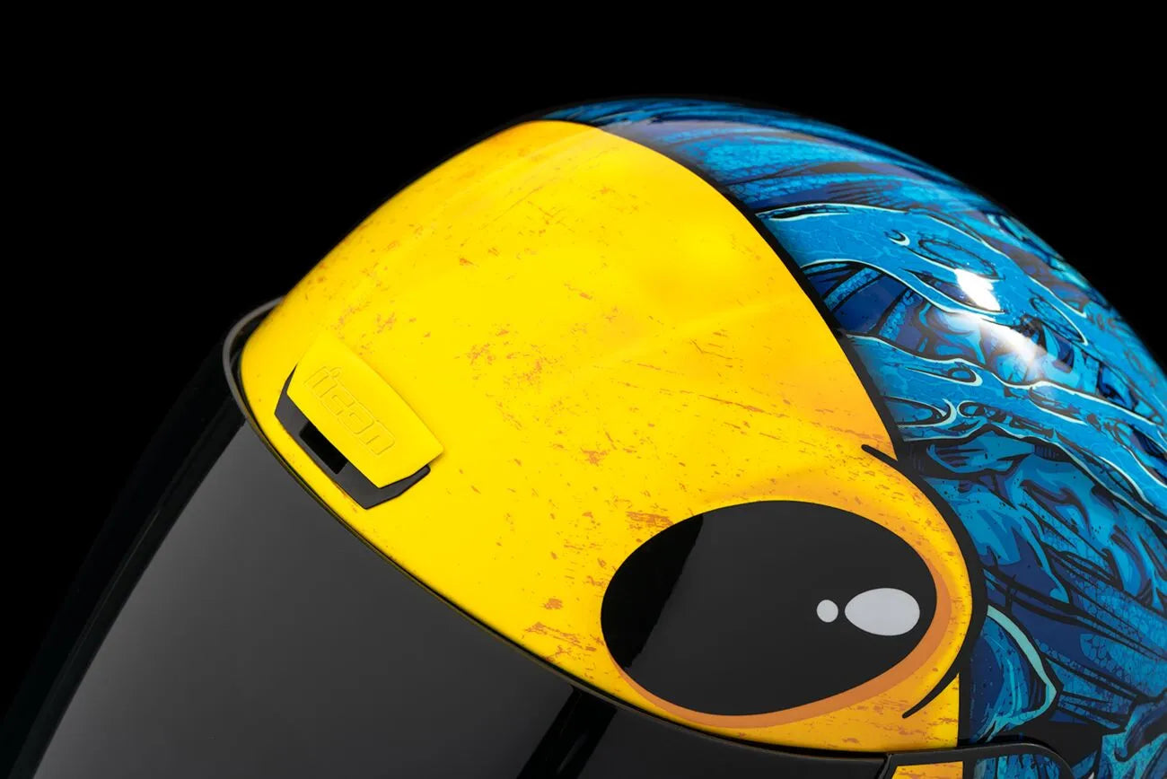  Blue Full Face Helmet Icon