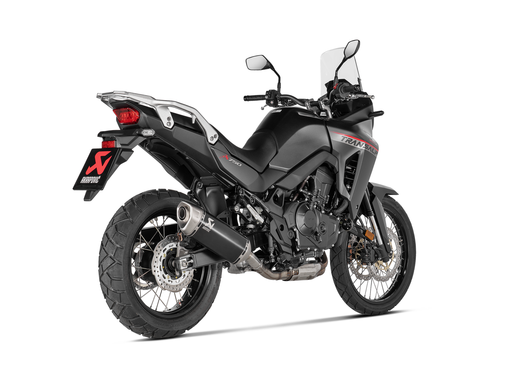 Slip-On Line Titanium, Black - 23-24 Honda Transalp