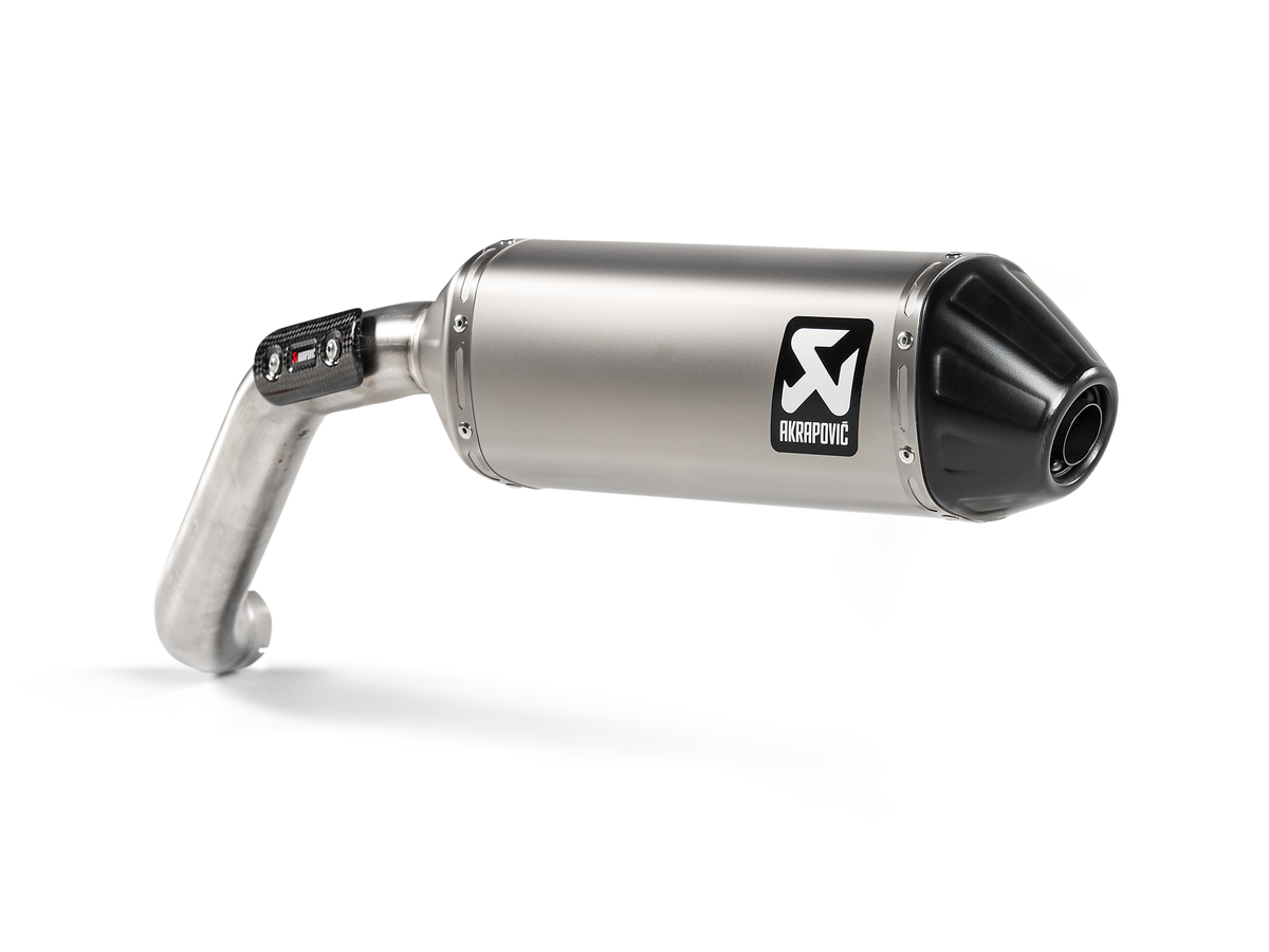 Slip-On Line Titanium, Grey - 18-24 Moto Guzzi V85 TT