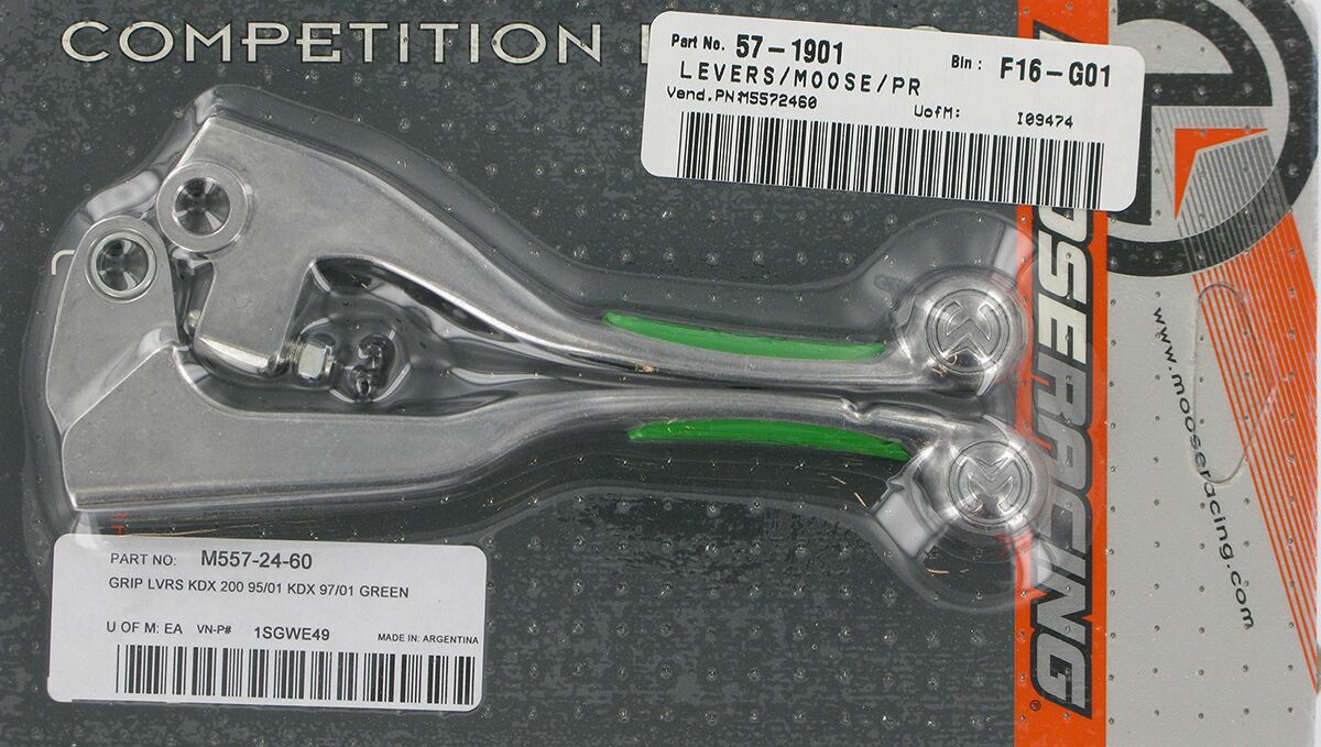 Moose Offroad Hard Parts Mse Grip Lvrs Kaw Grn