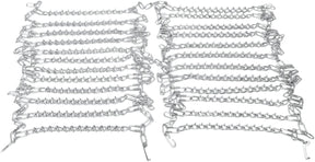 Moose Offroad Snow Tire Chains 8 Vbar Moose