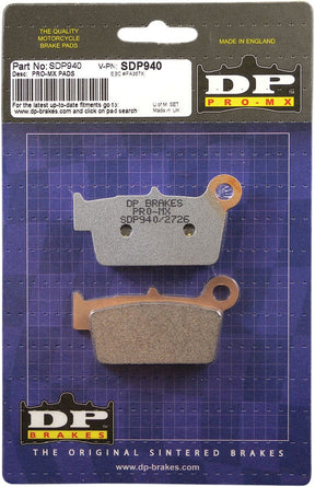 Dp Brakes Brake Pad Sdp Yzf 03 Mx Rear
