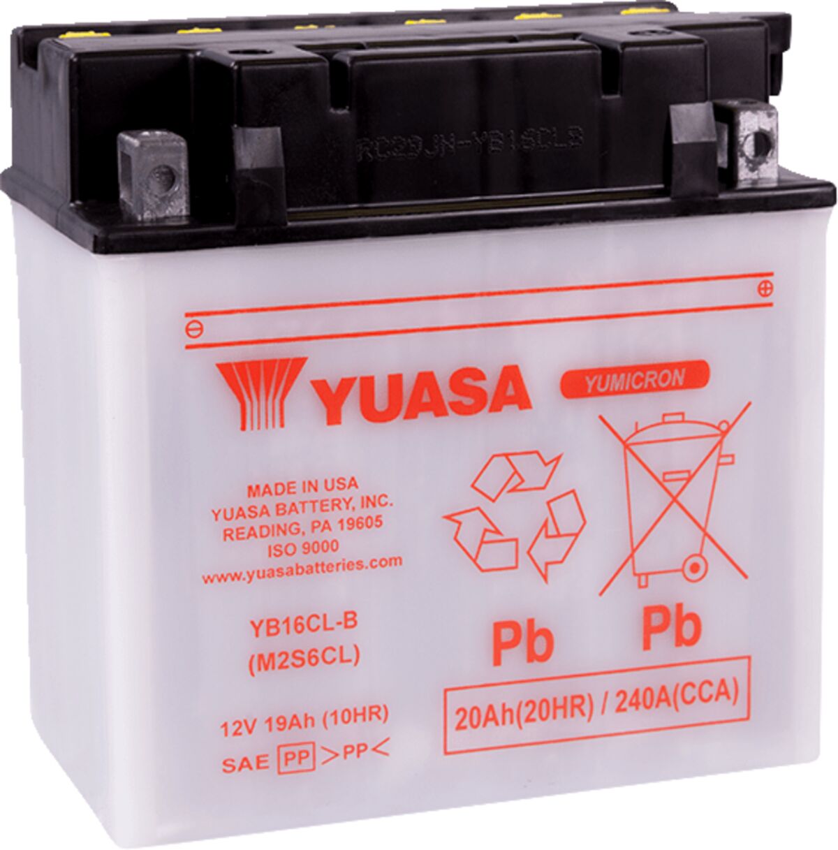 Yuasa Battery Yuasa Hd Dry Yb16 Cl B