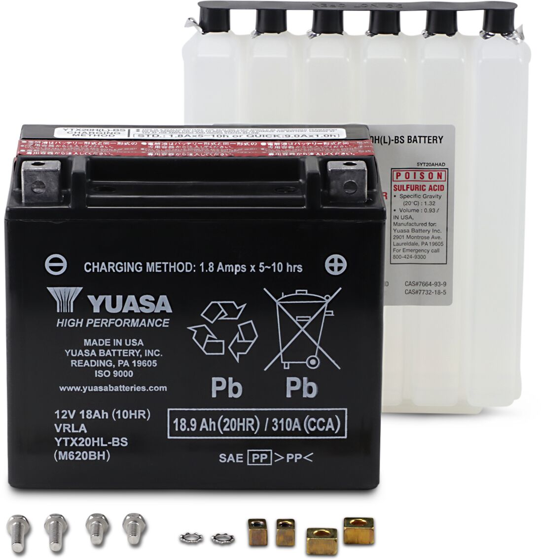 Yuasa Battery Yuasa Mf Ytx20 Hl Bs