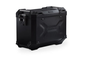 Trax ADV Left Side Aluminium Hard Case, Black - 45 Liters