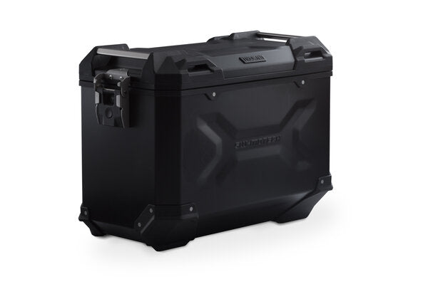Trax ADV Left Side Aluminium Hard Case, Black - 45 Liters