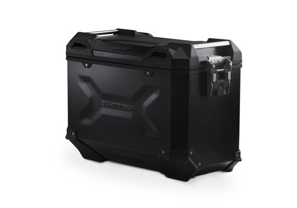 Trax ADV Right Side Aluminium Hard Case, Black - 45 Liters
