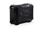 Trax ADV Left Side Aluminium Hard Case, Black - 37 Liters