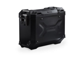 Trax ADV Left Side Aluminium Hard Case, Black - 37 Liters