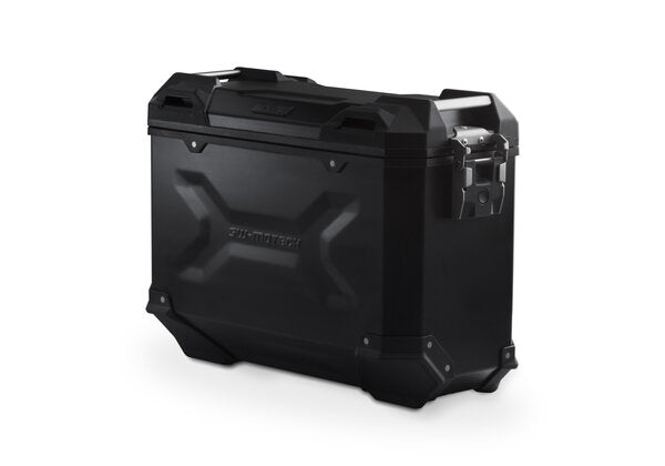 Trax ADV Right Side Aluminium Hard Case, Black - 37 Liters