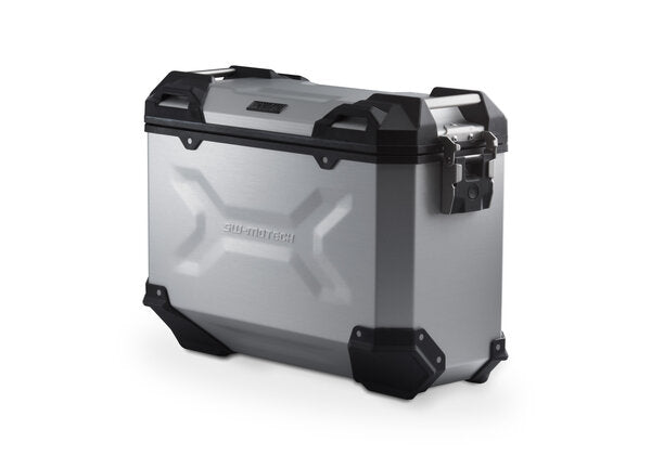 Trax ADV Right Side Aluminium Hard Case, Grey - 37 Liters
