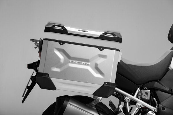 Trax ADV Right Side Aluminium Hard Case, Black - 45 Liters