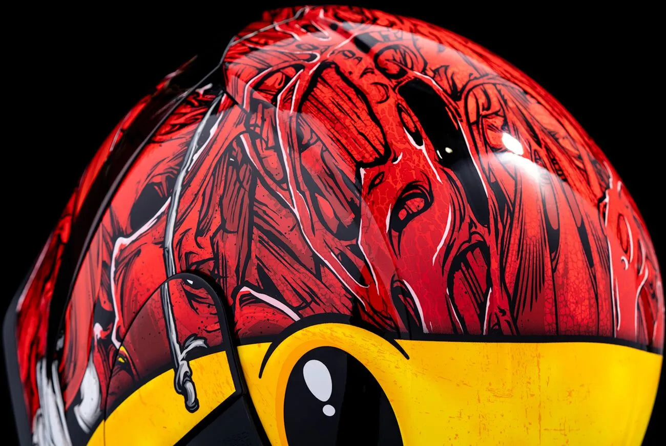  Red Full Face Helmet Icon