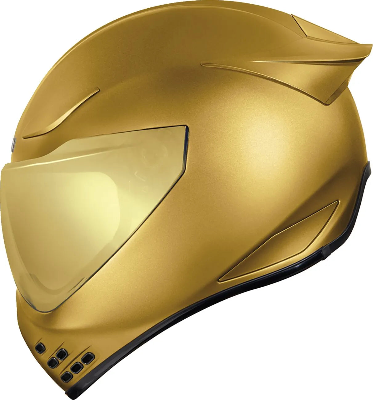  Gold Full Face Helmet Icon