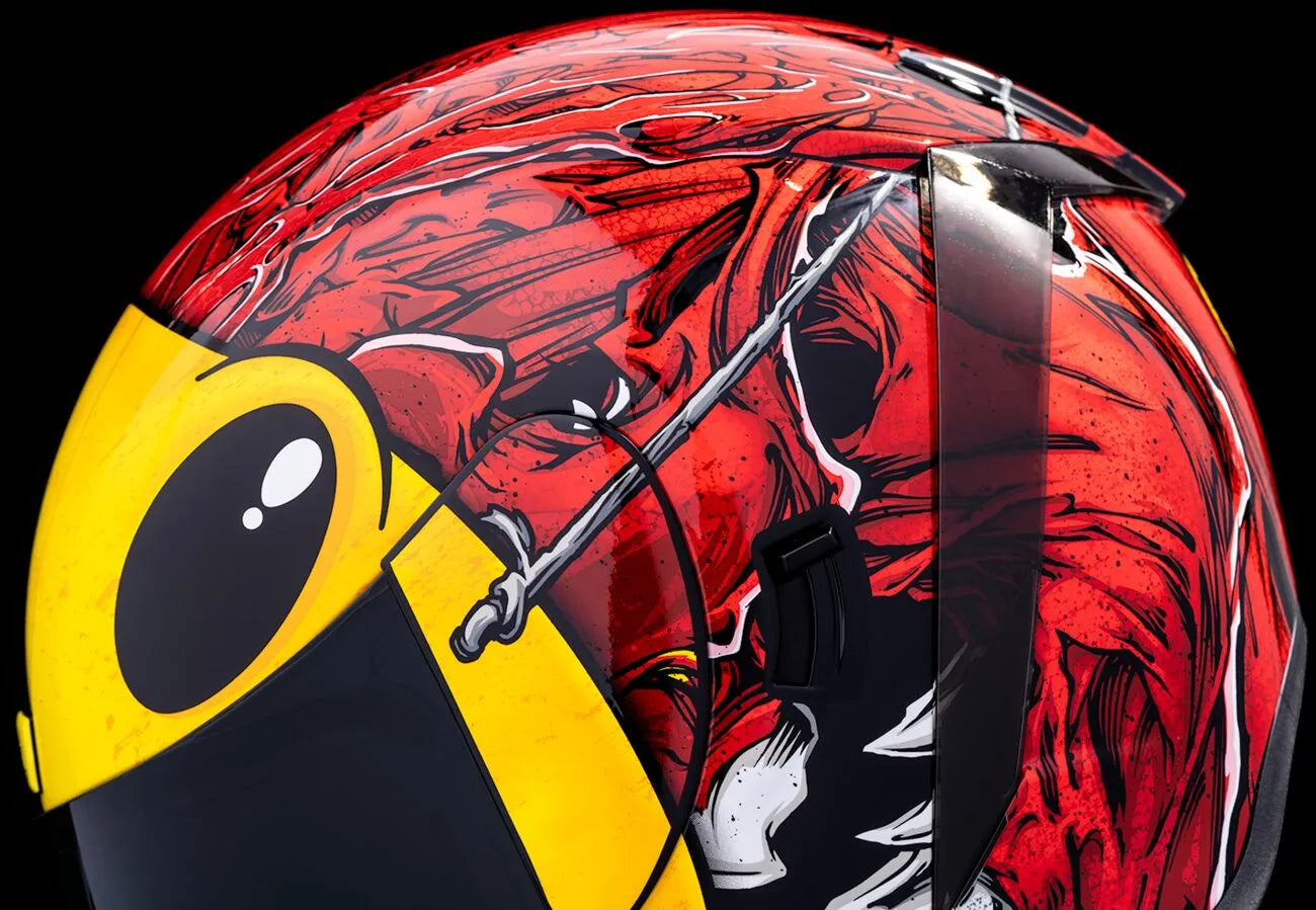  Red Full Face Helmet Icon