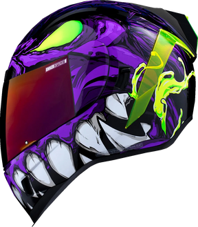  Purple Full Face Helmet Icon