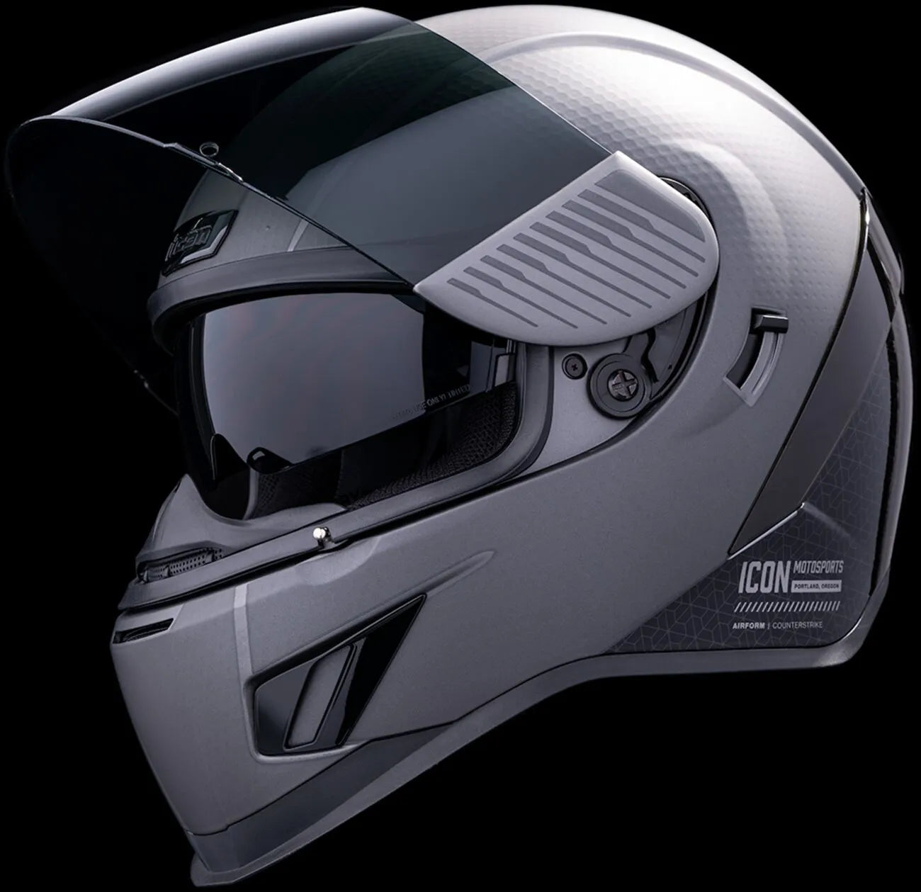  Silver Full Face Helmet Icon