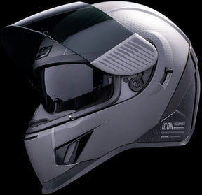  Silver Full Face Helmet Icon