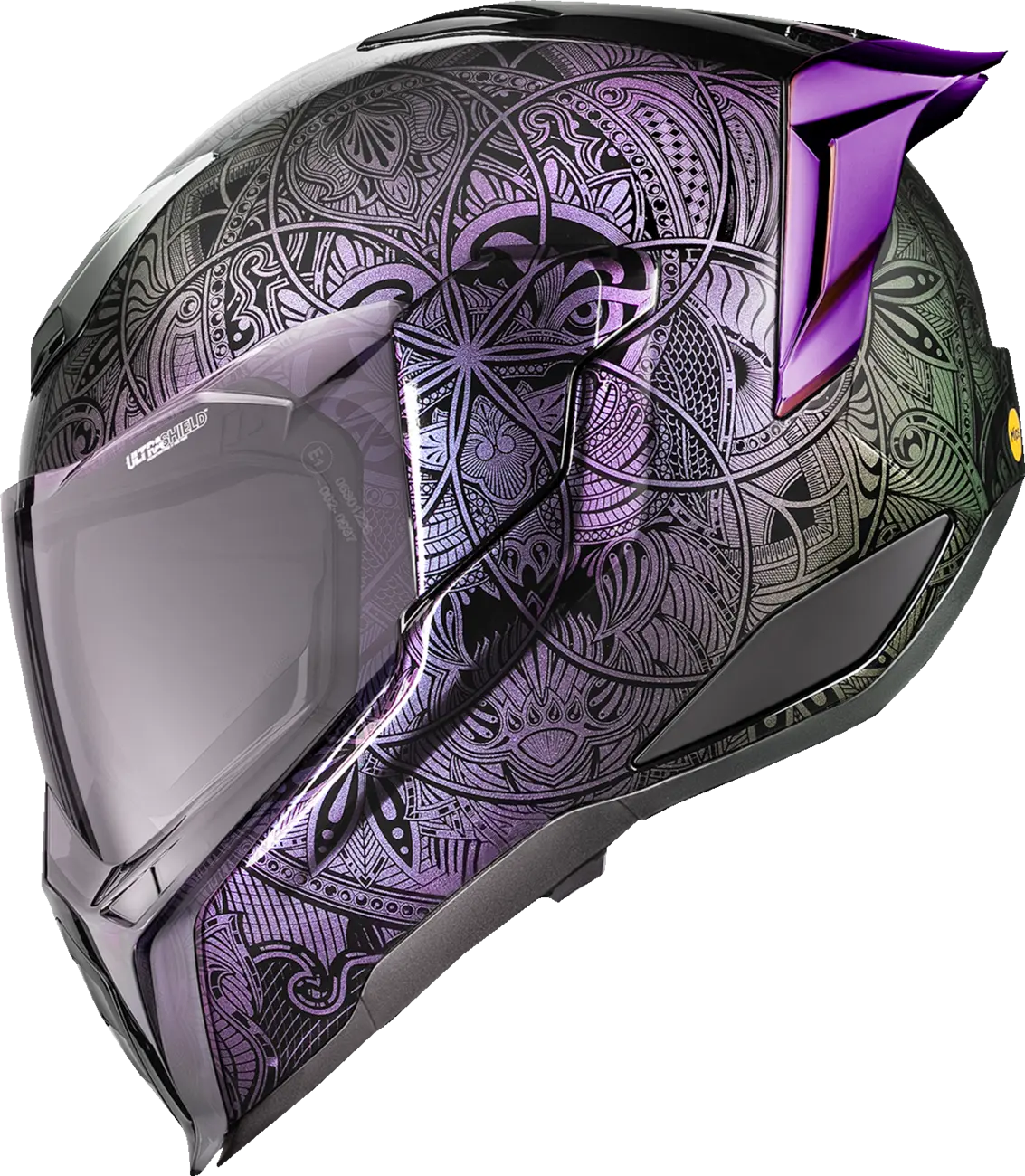  Purple Full Face Helmet Icon