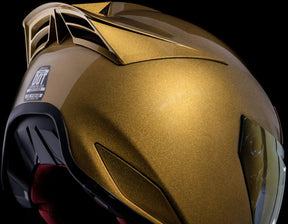  Gold Full Face Helmet Icon