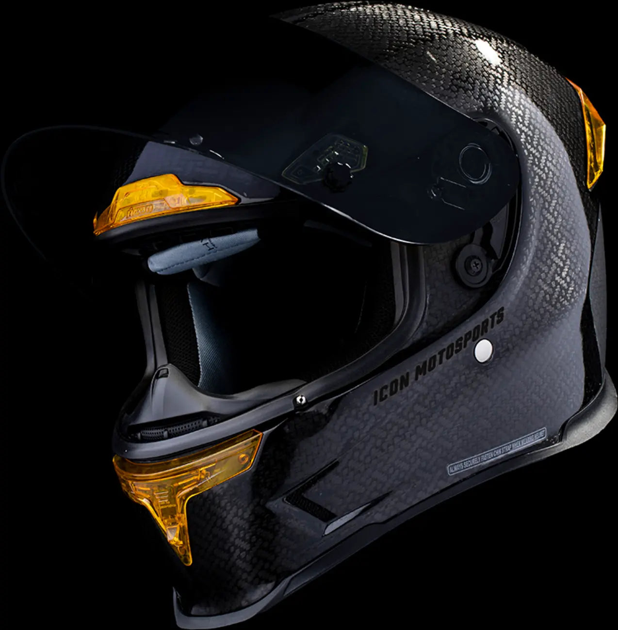  Yellow Full Face Helmet Icon