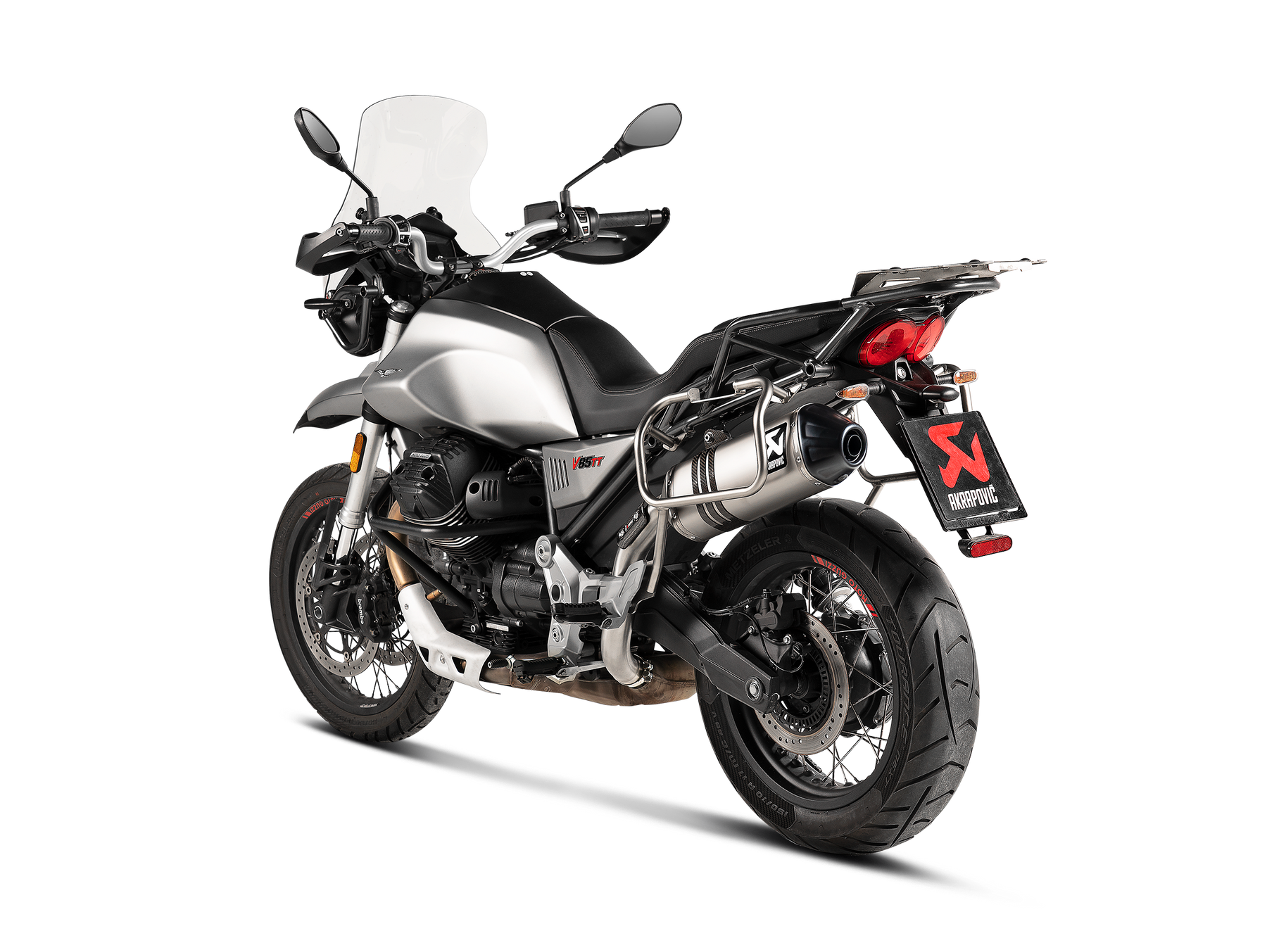 Slip-On Line Titanium, Grey - 18-24 Moto Guzzi V85 TT
