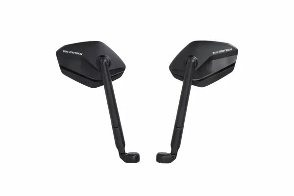 Mirror Set Sport Long Right & Left, Black - M10x1.25