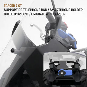 Phone Holder BCD Quadlock Stage 1 - 20+ Yamaha Tracer 7 / 7 GT