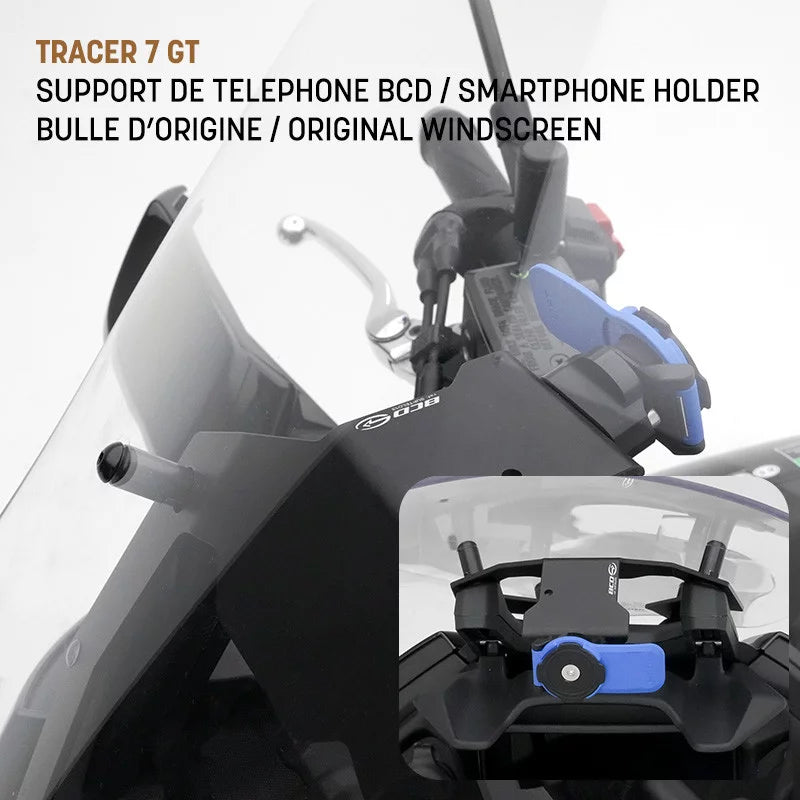 Phone Holder BCD Quadlock Stage 1 - 20+ Yamaha Tracer 7 / 7 GT
