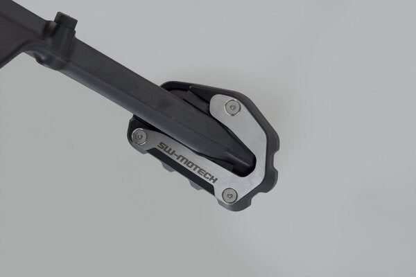 Side Stand Foot Extension, Black & Silver - BMW R 1300 GS / Adventure