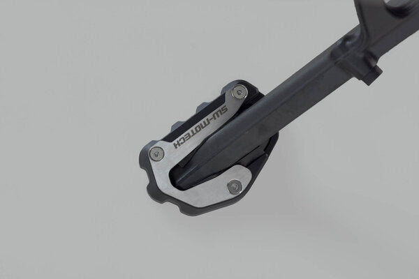 Side Stand Foot Extension, Black & Silver - BMW R 1300 GS / Adventure